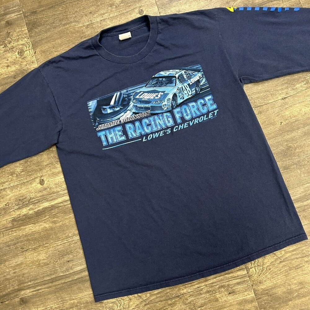Jimmie Johnson Chase Authentics‎ Long Sleeve T-shirt Lowes #48 Nascar Size XL